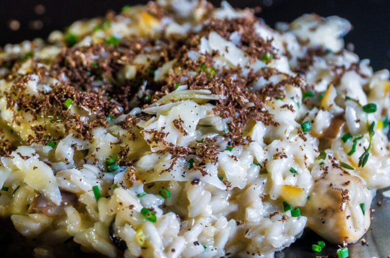 Cremet svamperisotto med parmesan og hvidvin